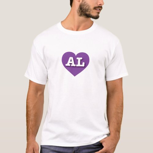 Alabama Purple Heart _ I Love AL T_Shirt