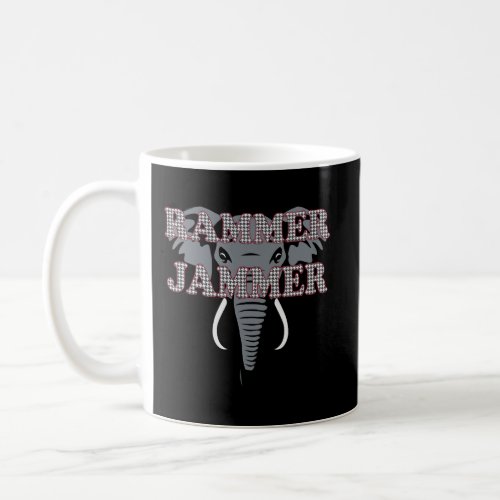 Alabama Rammer Jammer Houndstooth Elephant Tide Fo Coffee Mug