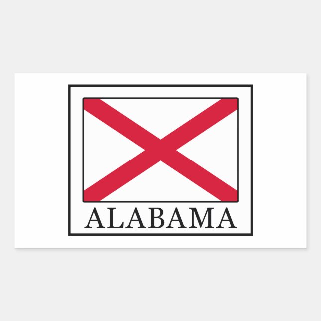 Alabama Rectangular Sticker (Front)