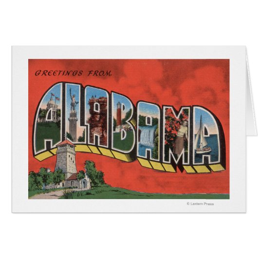 Alabama (Red)Large Letter ScenesAlabama (Front Horizontal)