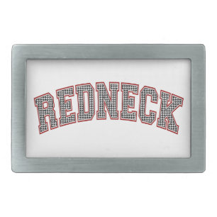 Alabama Redneck Rectangular Belt Buckle