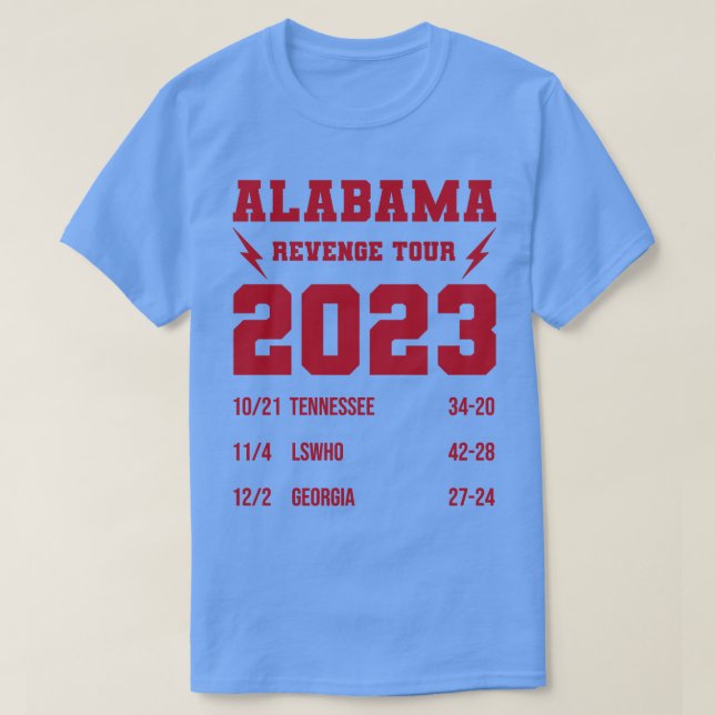 Alabama Revenge Tour TShirt (Design Front)