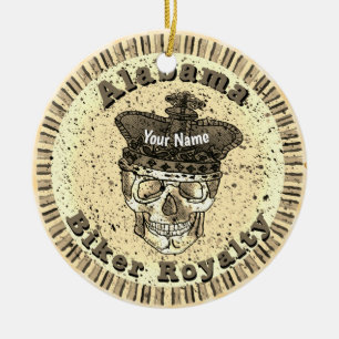 Alabama Royalty Biker ornament