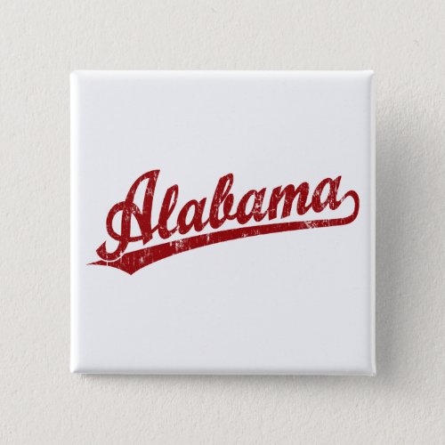 Alabama script logo in red button