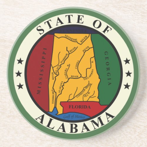 Alabama Seal Coaster