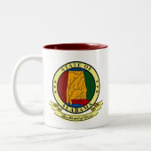 Alabama Seal Two-Tone Coffee Mug (Left)