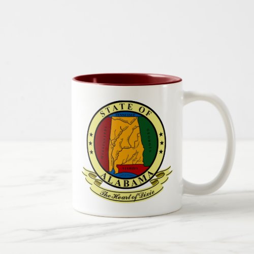 Alabama Seal Two_Tone Coffee Mug