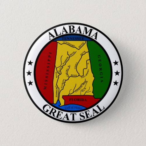 Alabama seal united states america flag symbol rep button