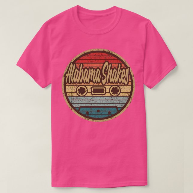Alabama Shakes Retro Cassette Circle TShirt (Design Front)