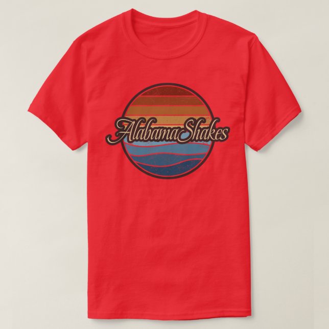 Alabama Shakes Retro Waves TShirt (Design Front)