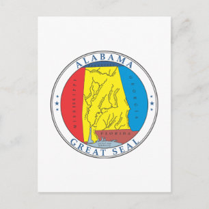 Alabama sign postcard