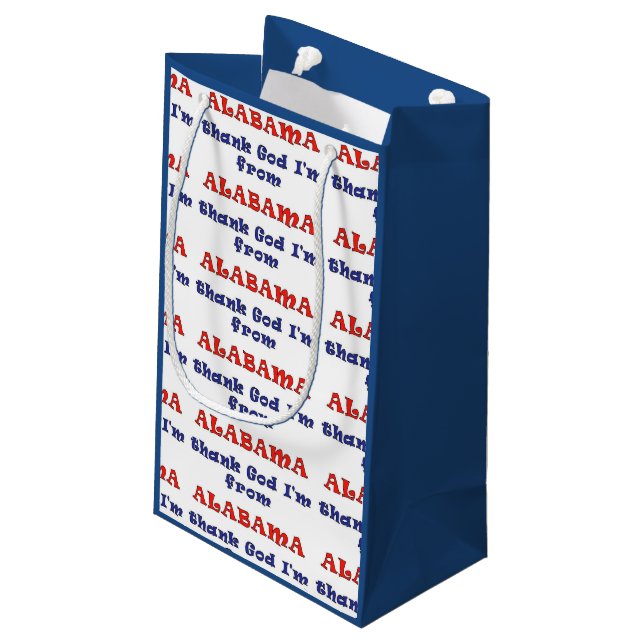 Alabama Small Gift Bag (Back Angled)