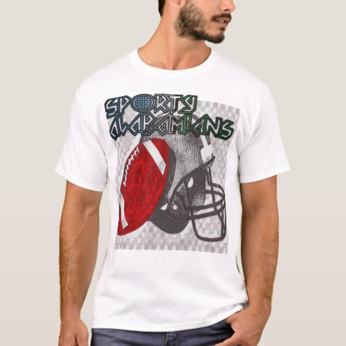 Alabama Sports Theme Graphic T_shirt