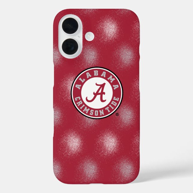 Alabama | Spray Dot Graffiti Pattern  Case-Mate iPhone Case (Back)