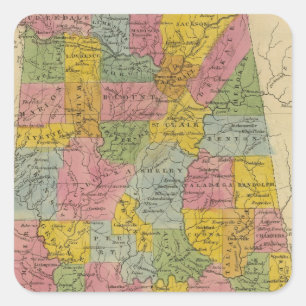 Alabama Square Sticker
