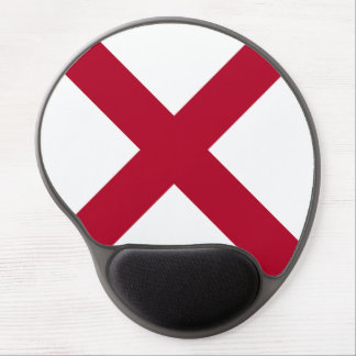 Alabama: St Andrew Crimson Cross Flag Gel Mouse Pad