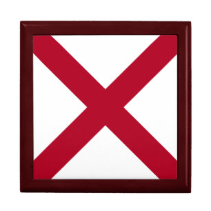 Alabama: St Andrew Crimson Cross Flag Gift Box