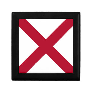 Alabama: St Andrew Crimson Cross Flag Gift Box