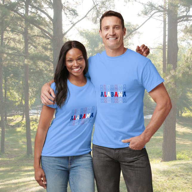 Alabama Stacked Word Art T-Shirt (Creator Uploaded)