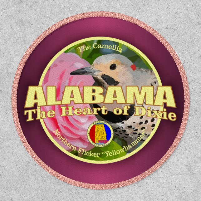 Alabama State Bird & Flower  Patch (Front)
