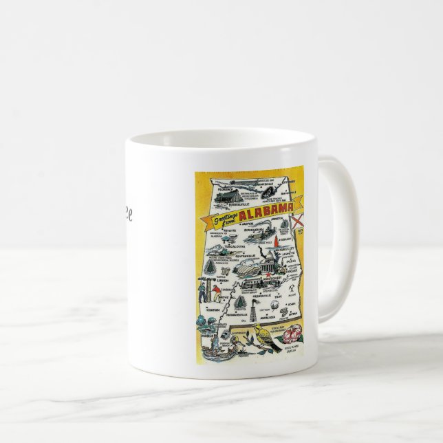 Alabama State Coffee Mug (Front Right)
