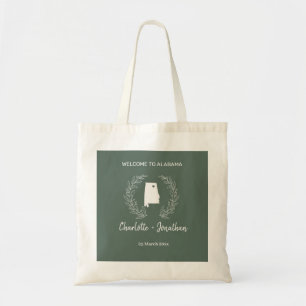 Alabama State Destination Wedding Welcome Tote Bag