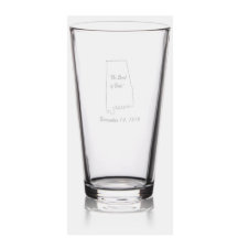 Alabama-State Etched Glassware