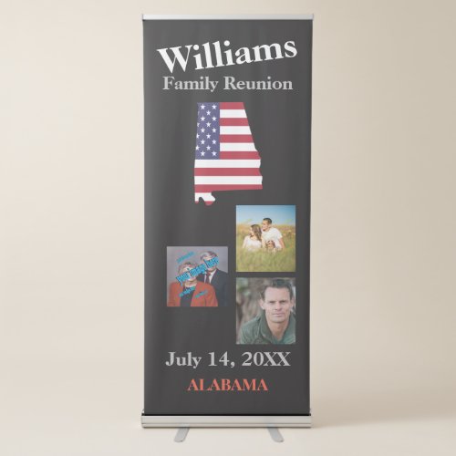 ALABAMA STATE Family Reunion Create Your Own Retractable Banner