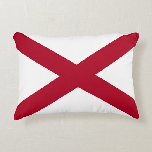 Alabama State Flag Accent Pillow