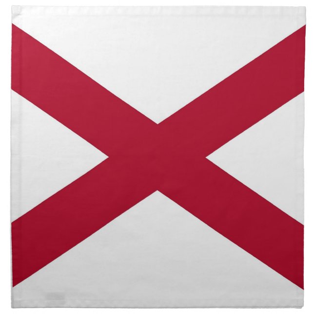 Alabama State Flag American MoJo Napkin (Front)