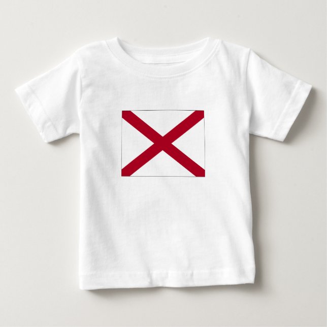 Alabama State Flag Baby T-Shirt (Front)