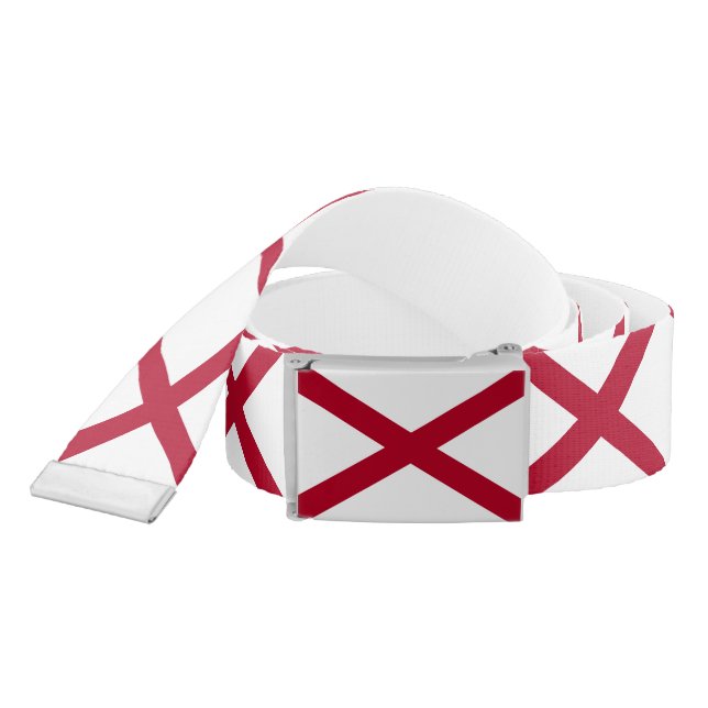 Alabama State Flag Belt (Snake)
