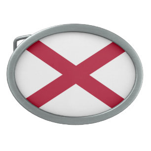 Alabama State Flag Belt Buckle