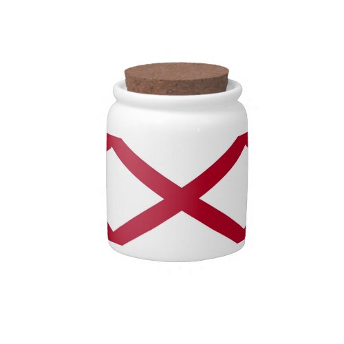 Alabama State Flag Candy Jar