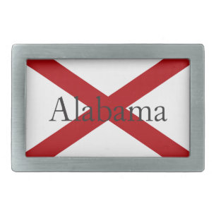 Alabama State Flag Custom Belt Buckle
