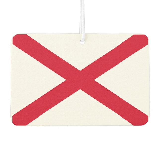 Alabama State Flag Design Car Air Freshener (Front)