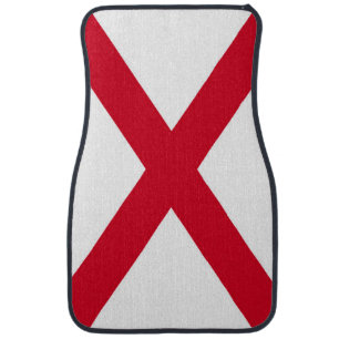 Alabama State Flag Design Car Mat