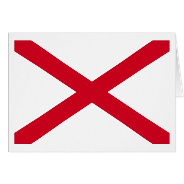 Alabama State Flag Design Cards (Front Horizontal)