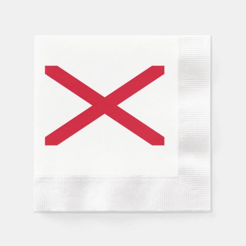 Alabama State Flag Design Decor Paper Napkins