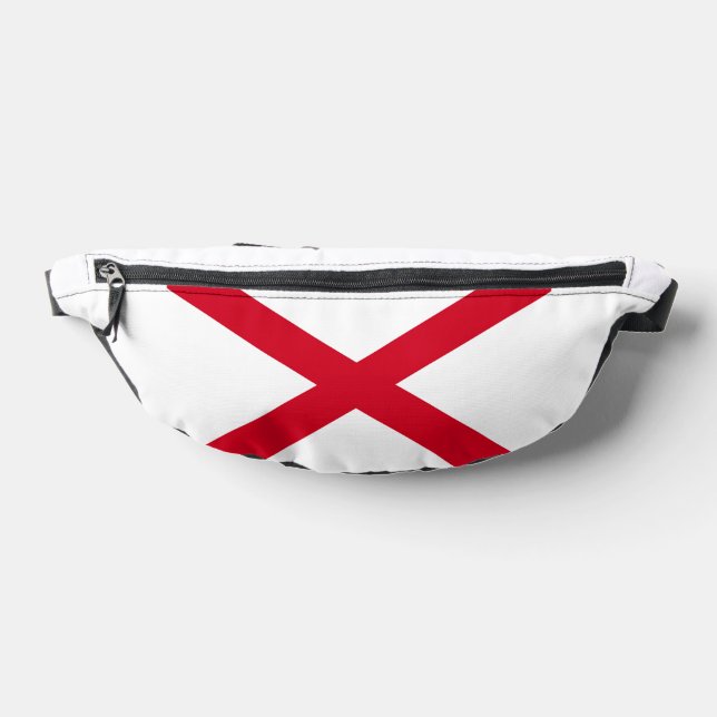 Alabama State Flag Design Fanny Pack (Lay Down)