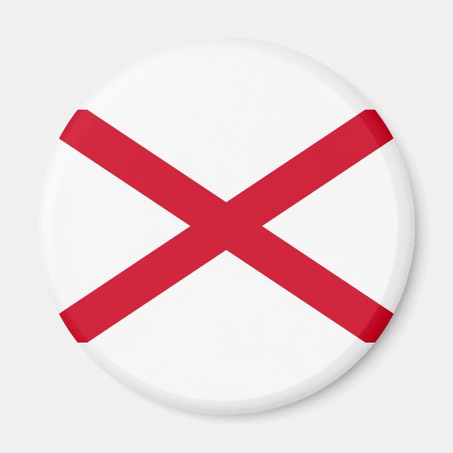 Alabama State Flag Design Magnet (Front)