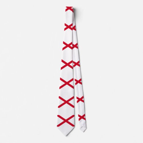 Alabama State Flag Design Neck Tie