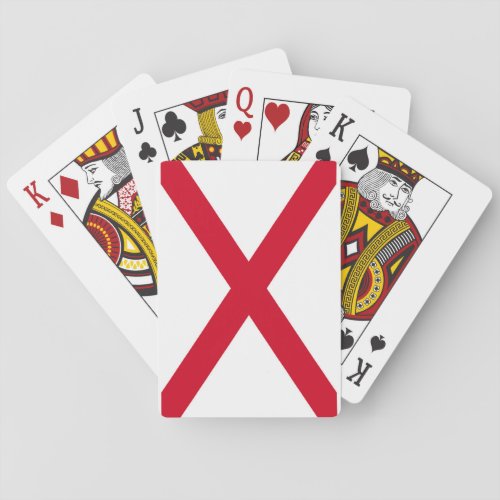 Alabama State Flag Design Poker Cards