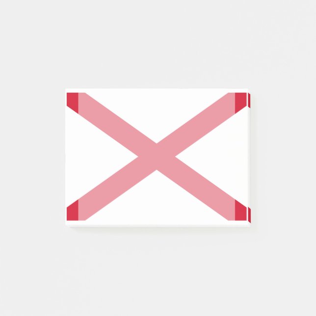 Alabama State Flag Design Post-it Notes (Front)