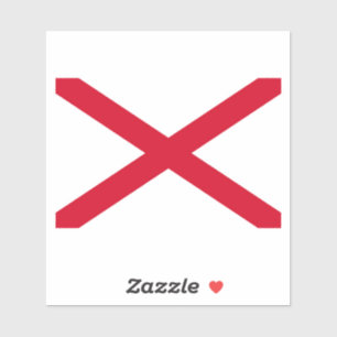Alabama State Flag Design Sticker