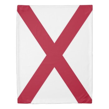 Alabama State Flag Duvet Cover by YLGraphics at Zazzle