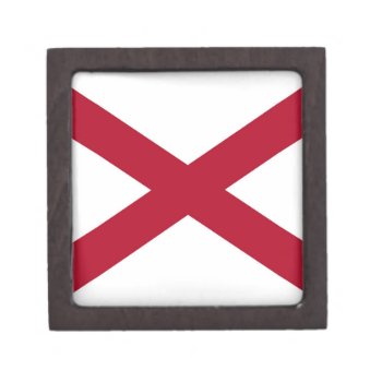 Alabama State Flag Gift Box by YLGraphics at Zazzle