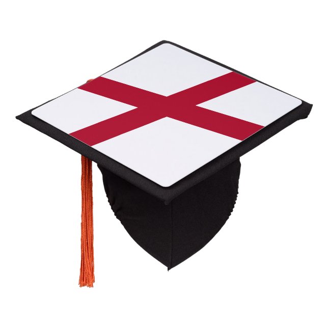 Alabama State Flag Graduation Cap Topper (Angled)