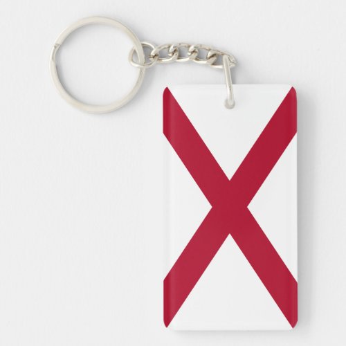 Alabama State Flag Keychain