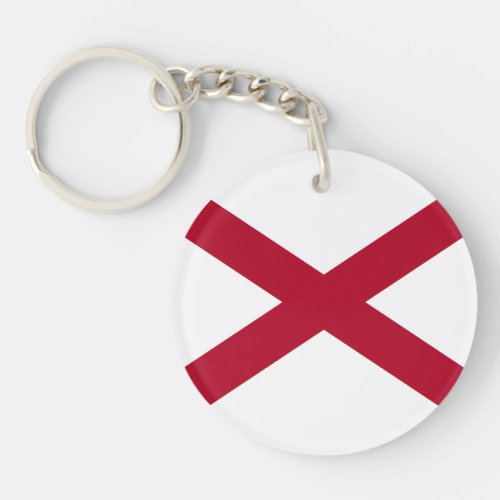 Alabama State Flag Keychain